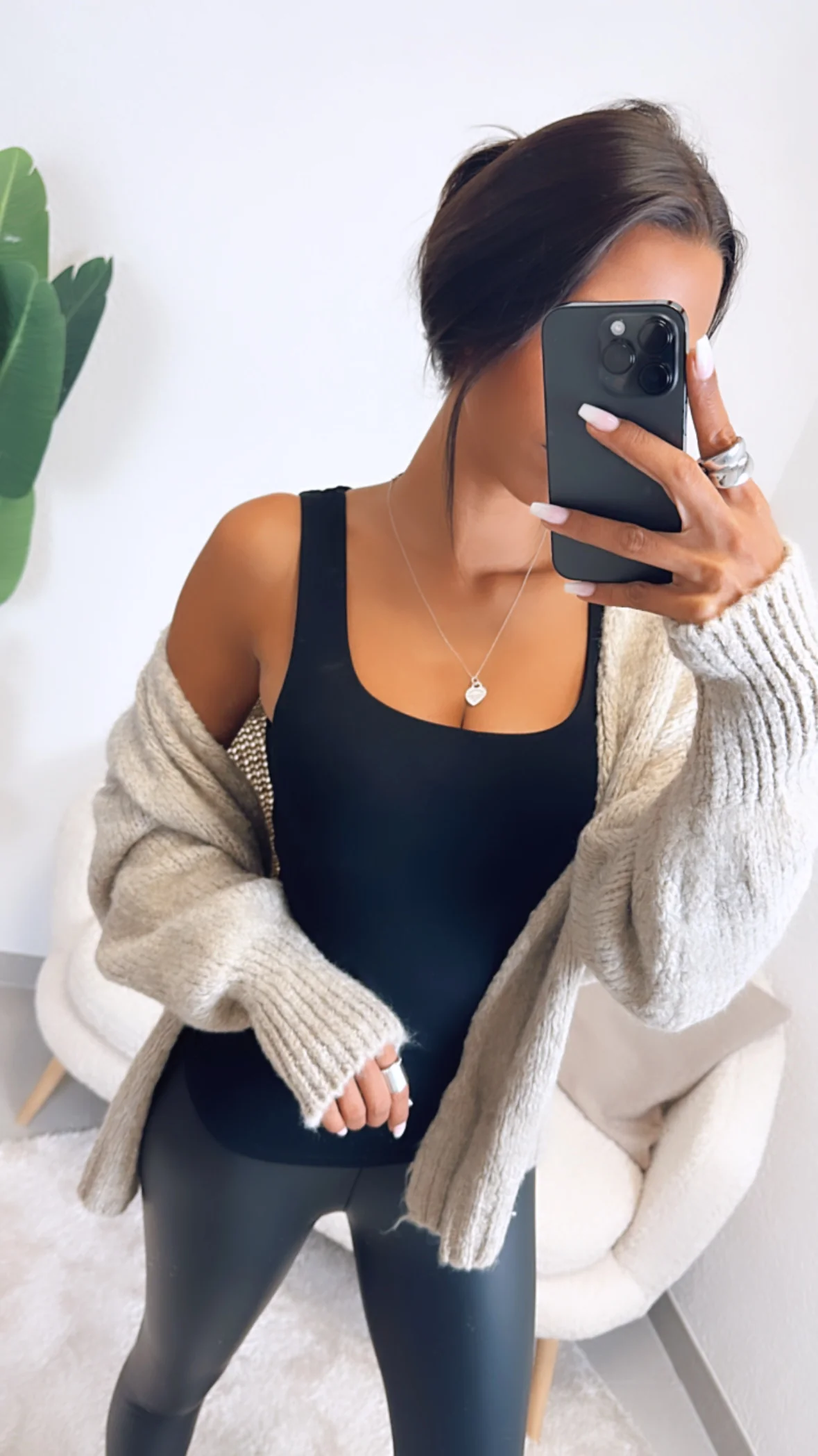 Basic Viskose Top / Shirt / schwarz Art. 4836 - Image 4