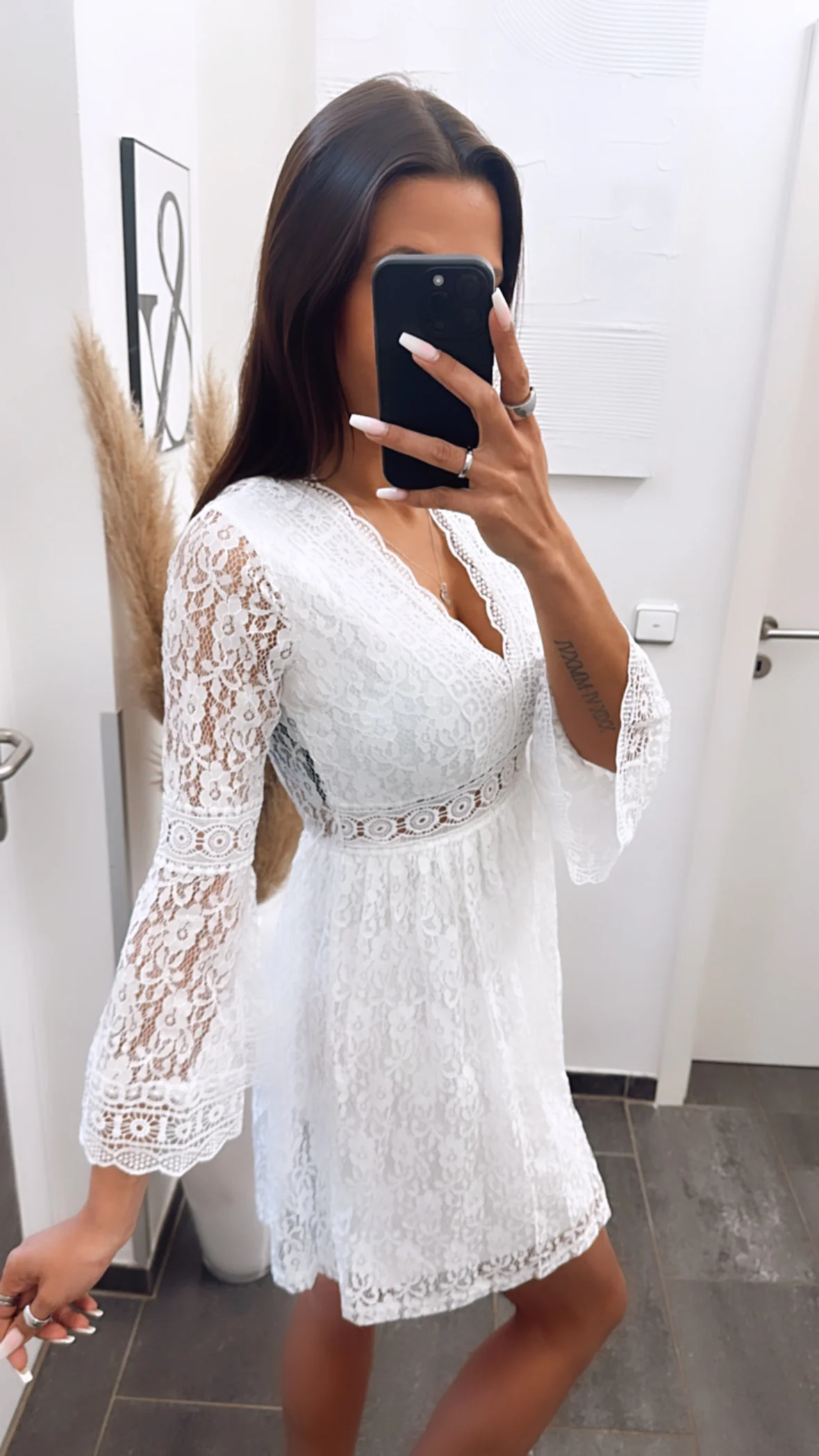 Boho - Style Kleid / weiss Art. 5835 - Image 2