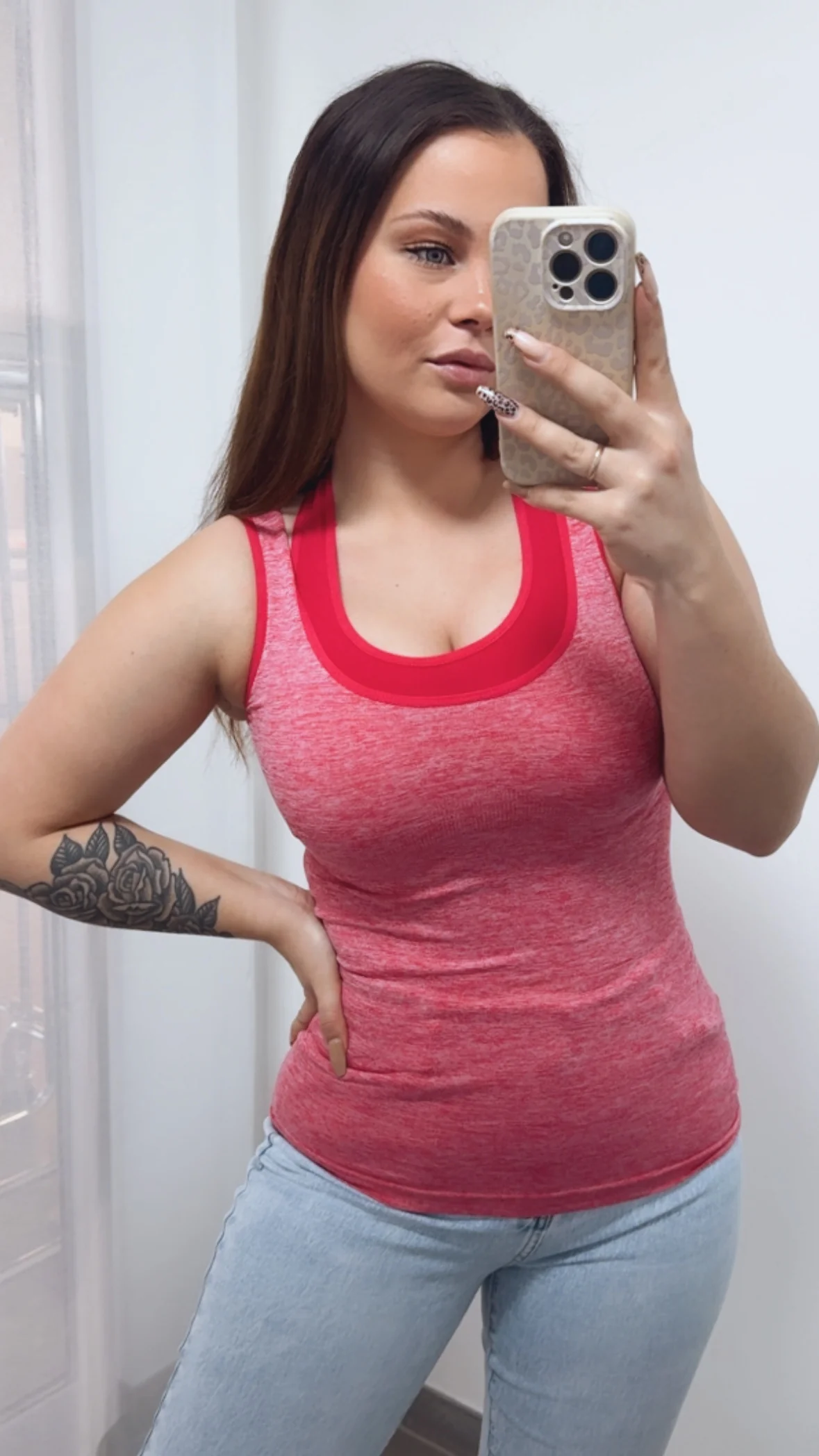 Gym Top / magenta meliert Art. 13748 - Image 3