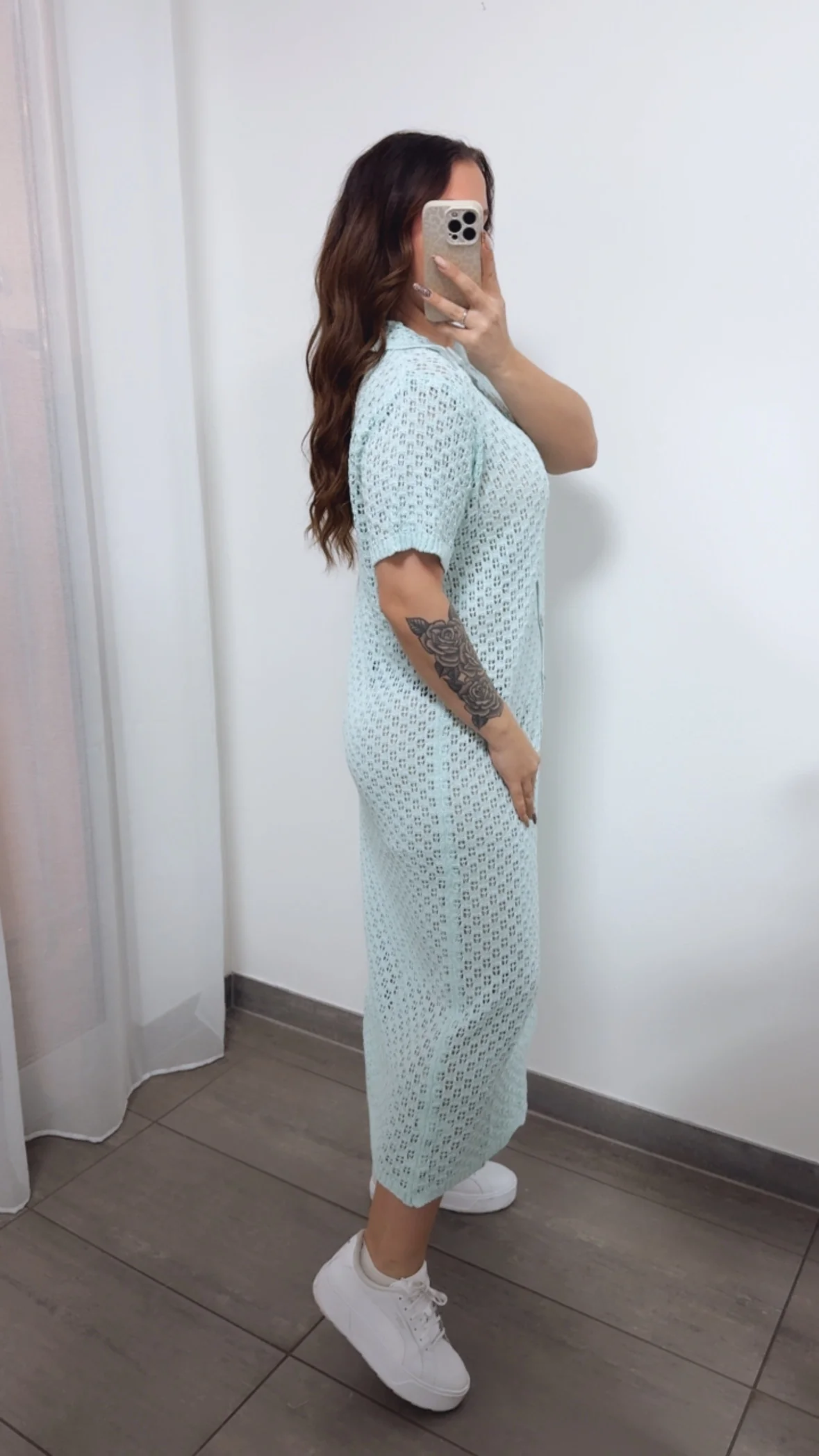 HOLIDAY (Maxi-) Kleid mit durchgehender Knopfleiste / light aqua Art. 14378 - Image 6