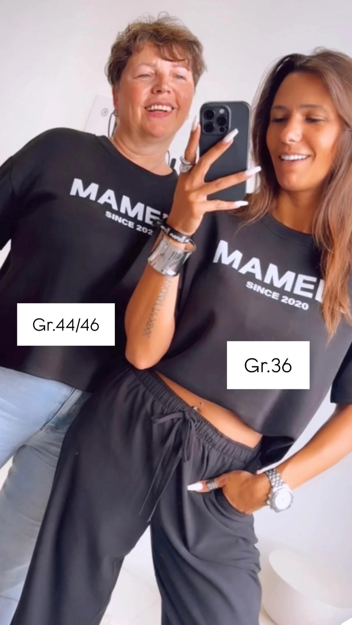 ORIGINAL " mamell " Butterstoff Statement T-Shirt / schwarz Art. 10889 - Image 3