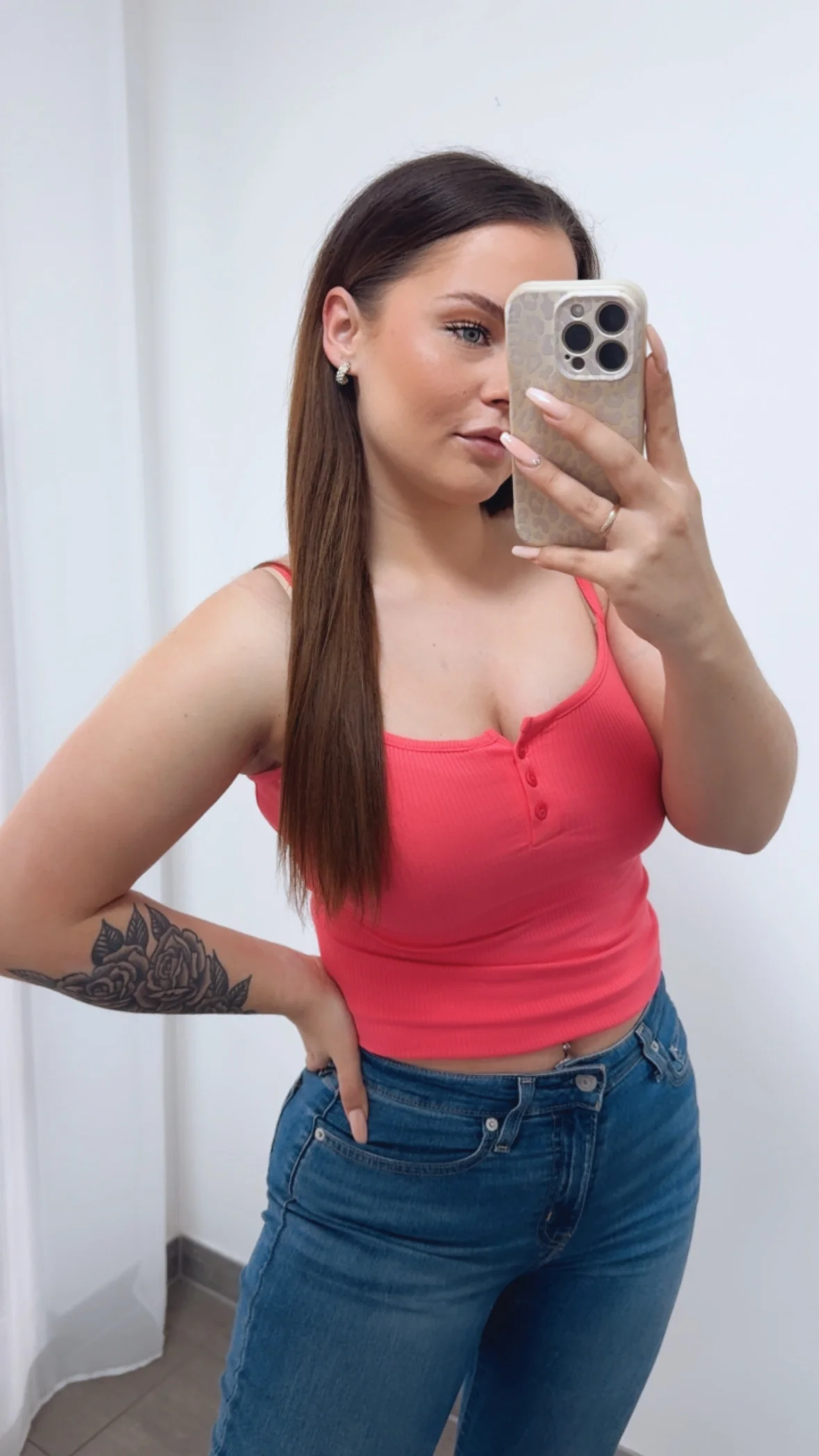 Ripp-Top mit Knopfleiste / pink Art.14519 - Image 2