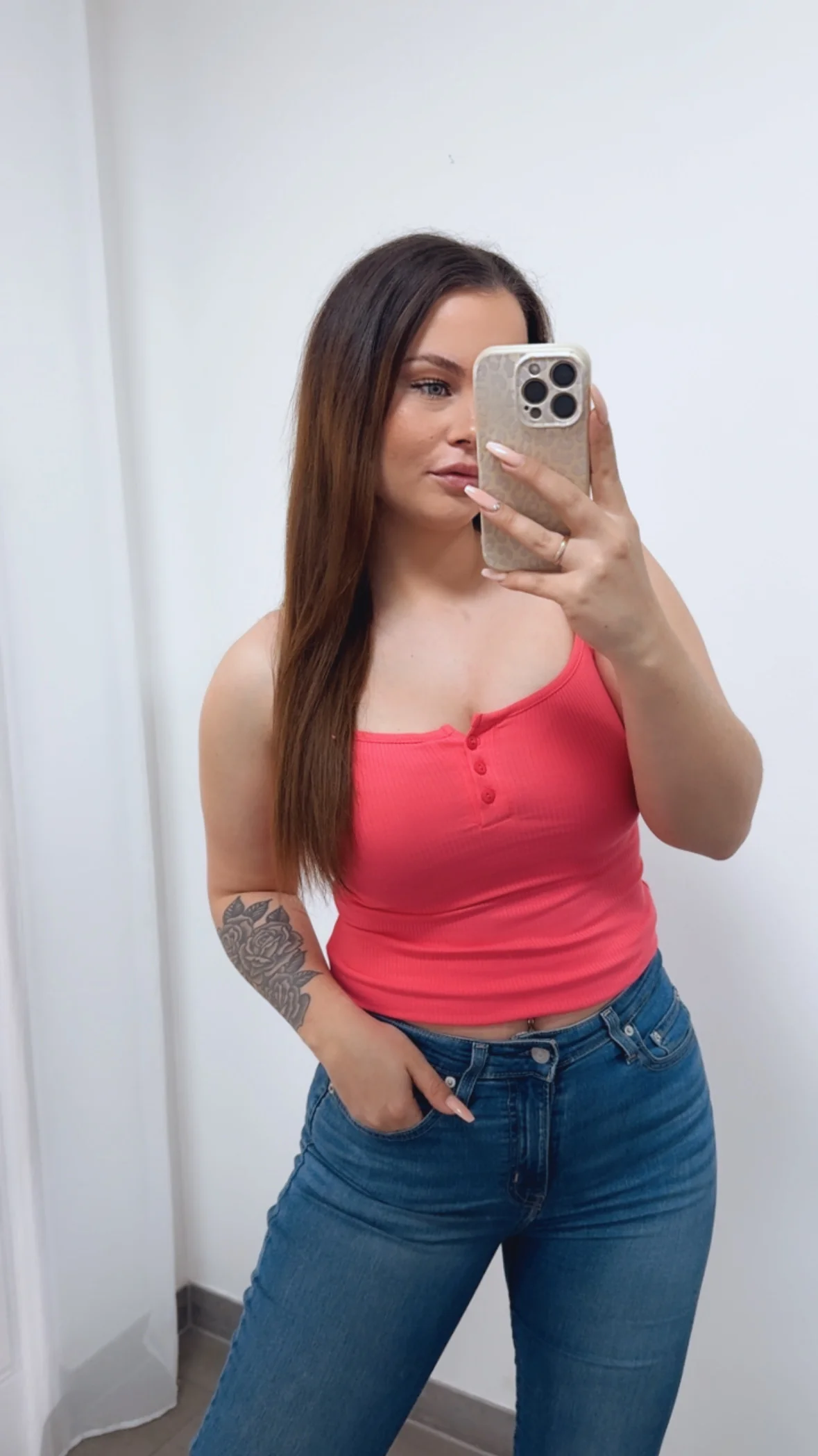 Ripp-Top mit Knopfleiste / pink Art.14519 - Image 3