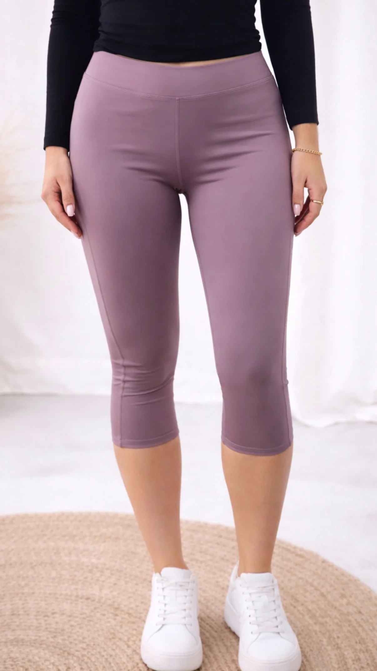 SPORTY Capri Leggings / flieder Art. 14470