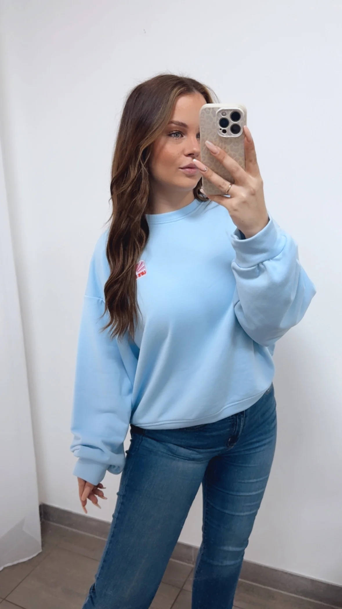 Sweater " Life is good " / hell blau Art. 14743 - Image 4