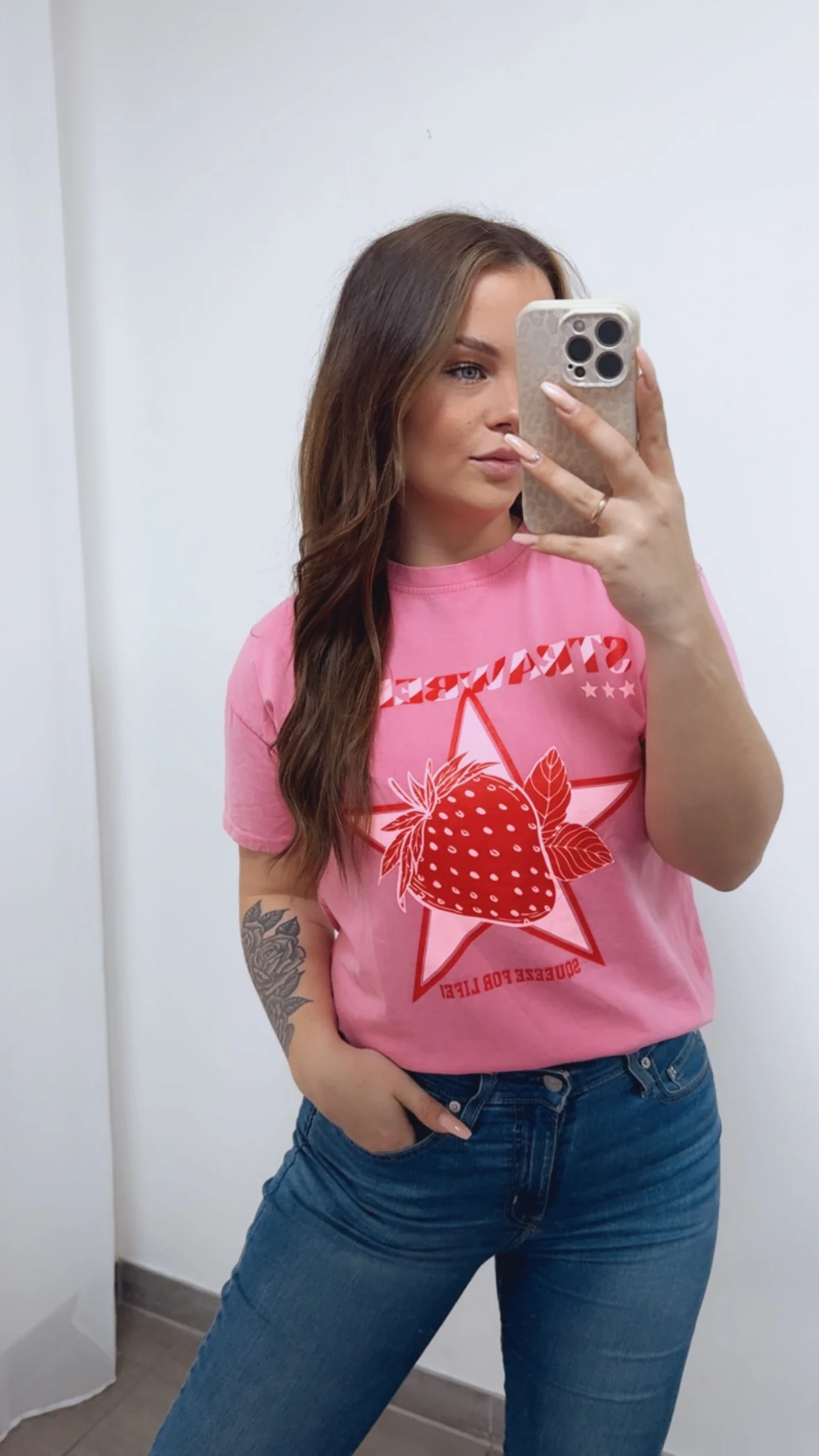 T-shirt " Strawberry " / rosa - Beere Art. 14748