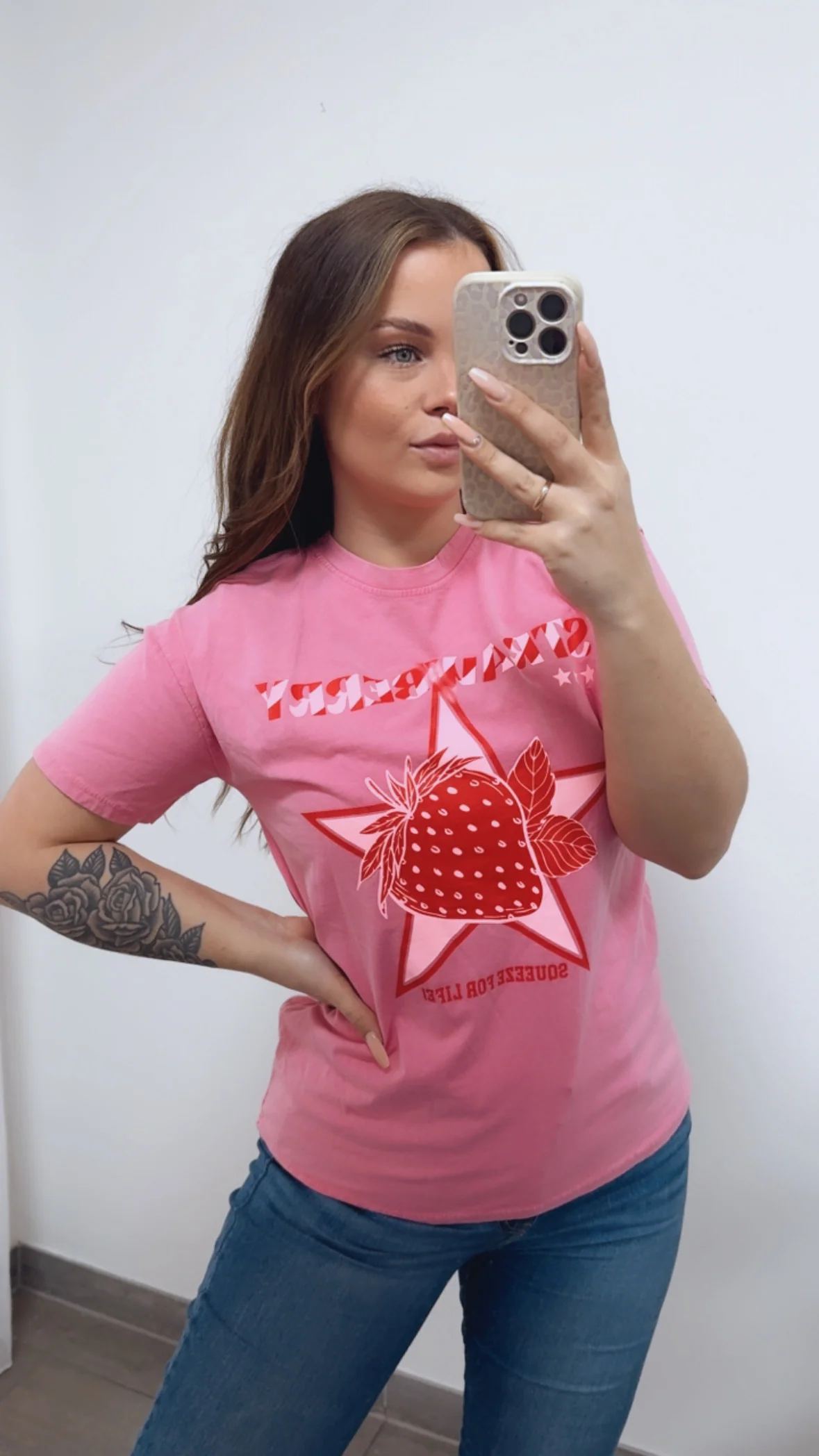 T-shirt " Strawberry " / rosa - Beere Art. 14748 - Image 2