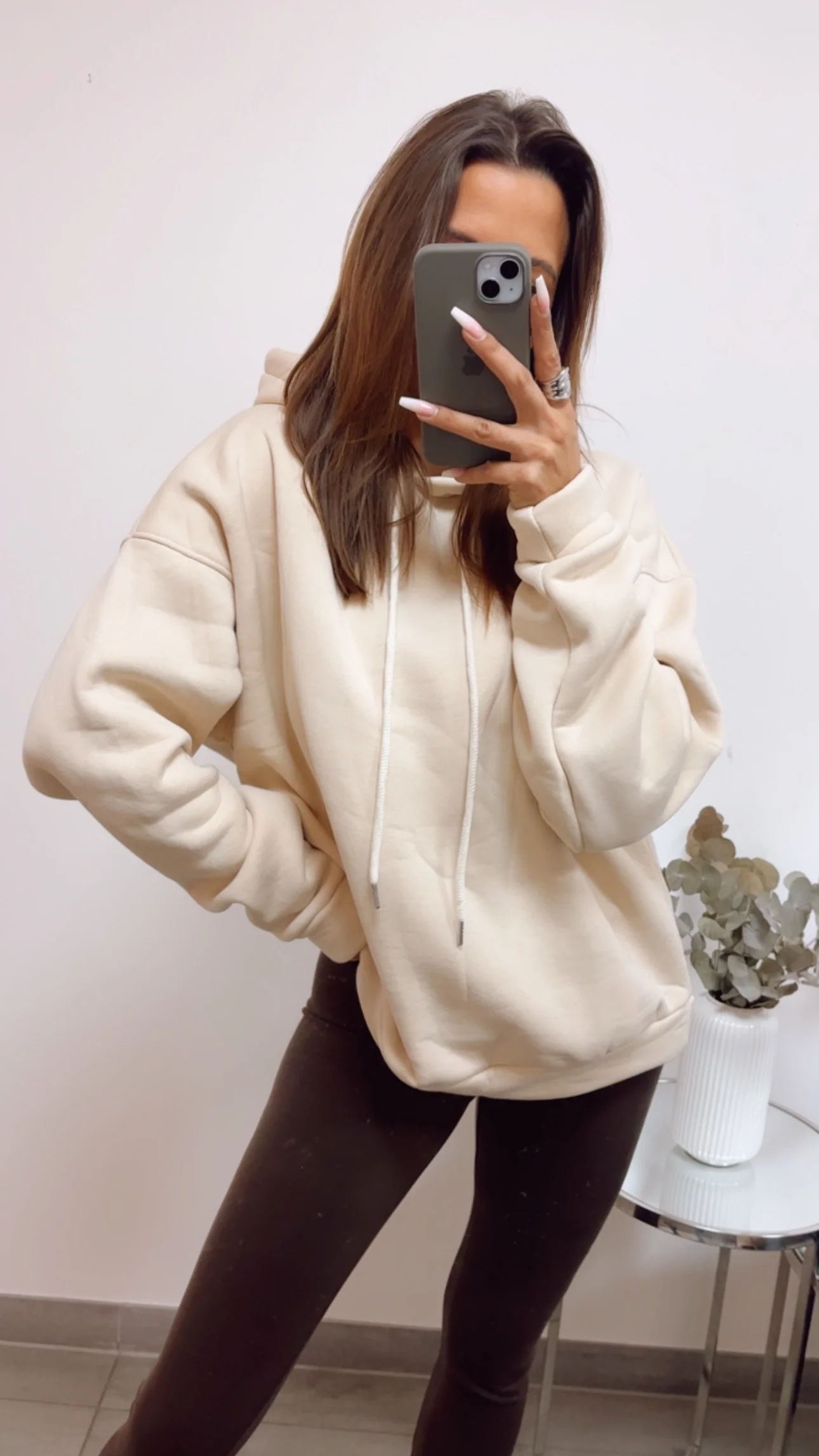 Original mamell Hoodie / beige Art. 13358
