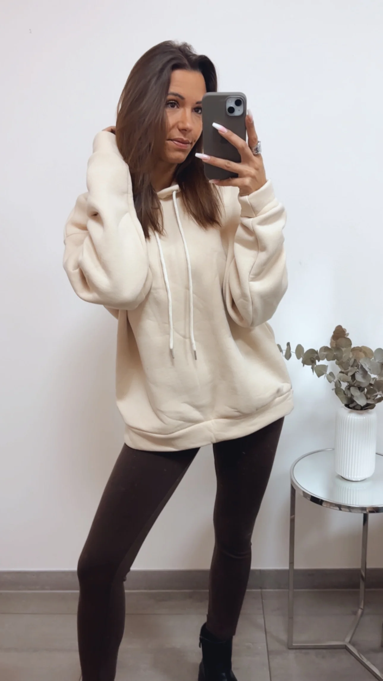Original mamell Hoodie / beige Art. 13358 - Image 3
