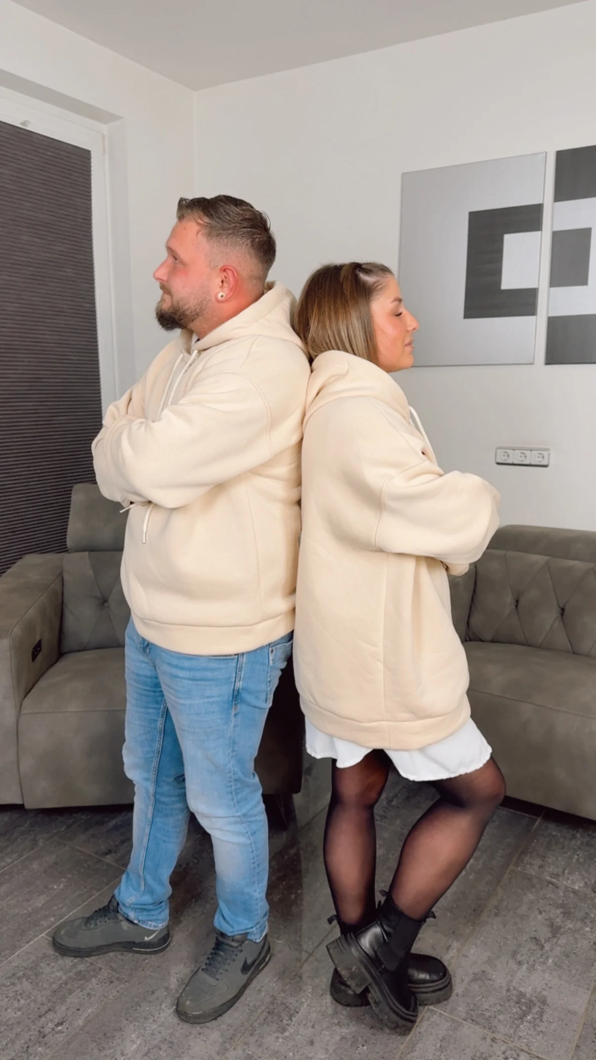 Original mamell Hoodie / beige Art. 13358 - Image 5