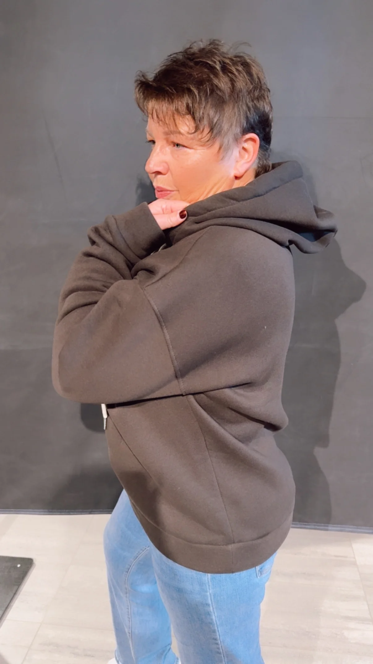 Original mamell Hoodie / dunkel braun Art. 13359 - Image 2