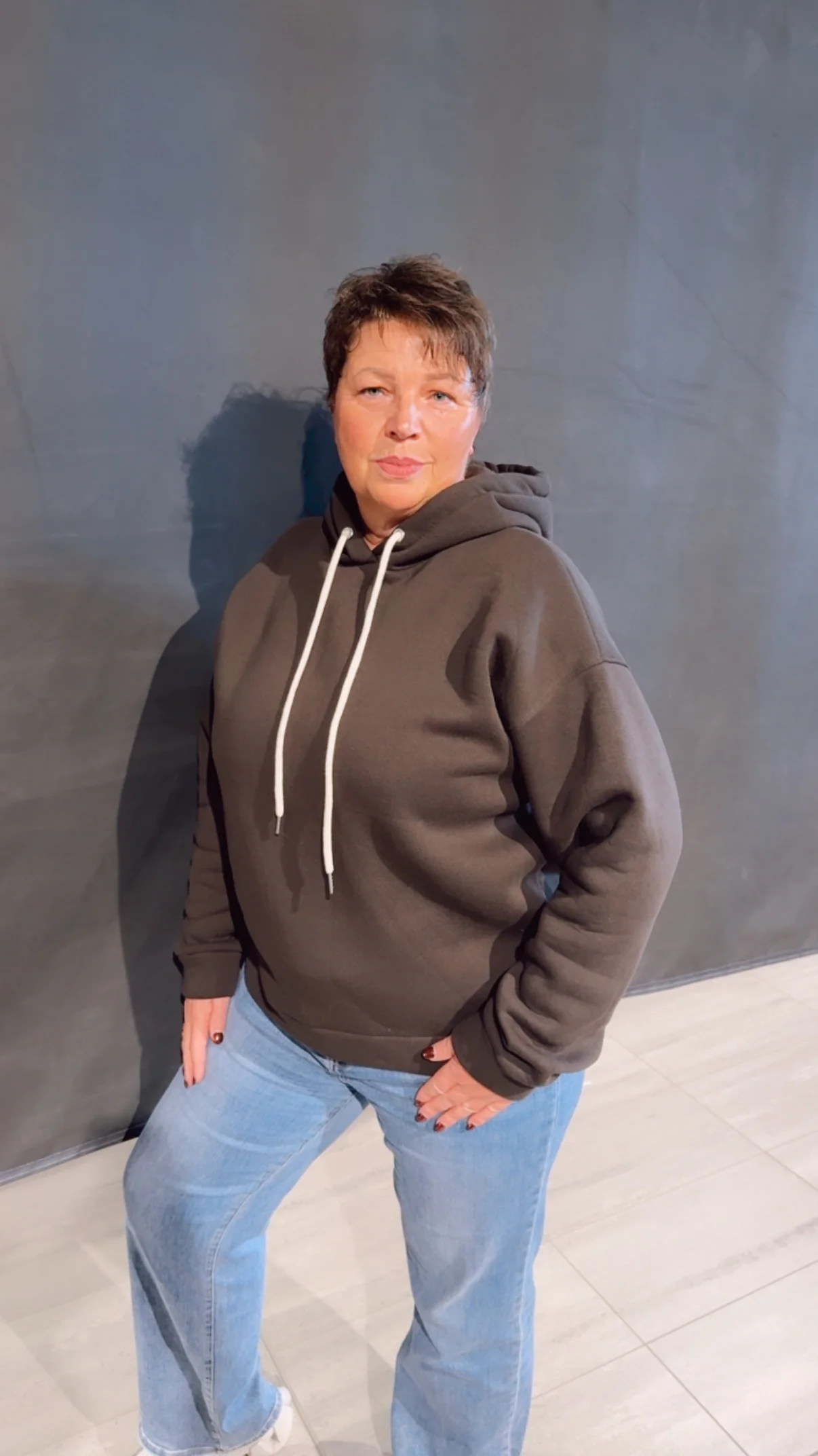 Original mamell Hoodie / dunkel braun Art. 13359 - Image 3